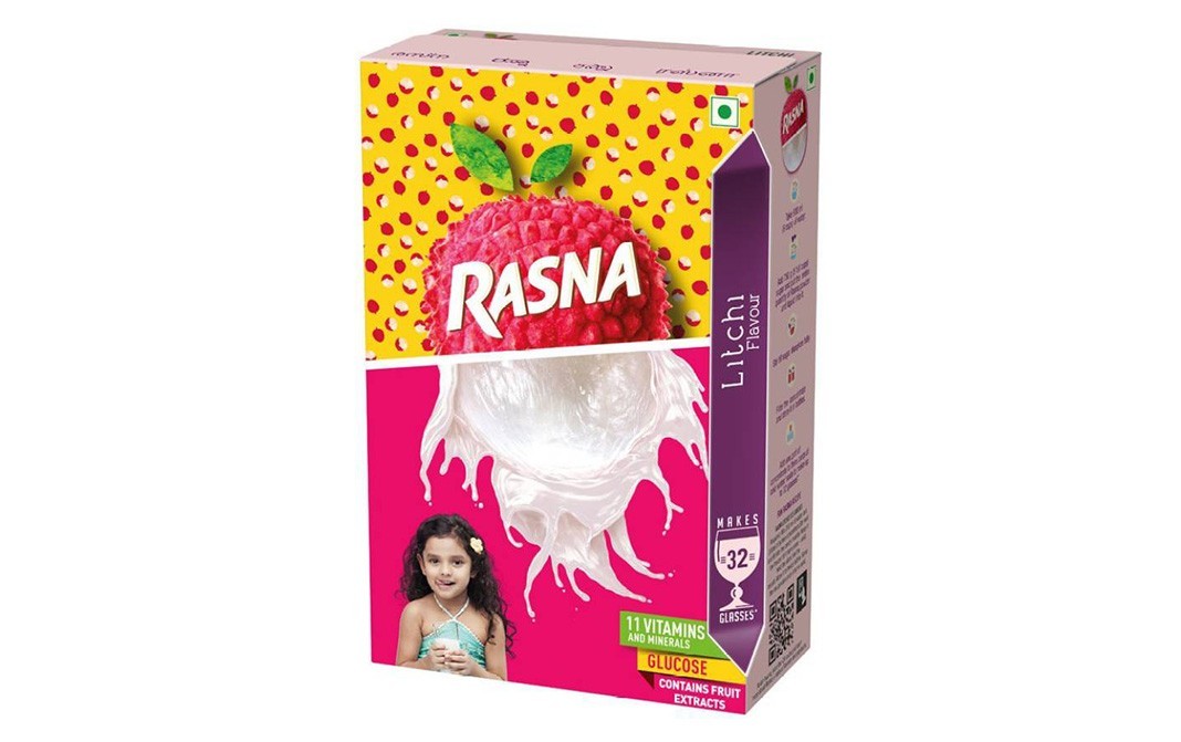 Rasna Litchi Flavour    Box  71 grams